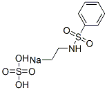 Sulfuric acid 2-[(phenylsulfonyl)amino]ethyl=sodium ester salt Structure