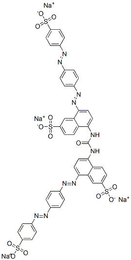 tetrasodium 5,5'-(carbonyldiimino)bis[8-[[4-[(4-sulphonatophenyl)azo]phenyl]azo]naphthalene-2-sulphonate] 结构式