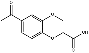 (4-ACETYL-2-METHOXY-PHENOXY)-ACETIC ACID 结构式
