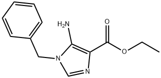 5-氨基-1-苄基-1H-咪唑-4-羧酸乙酯 结构式