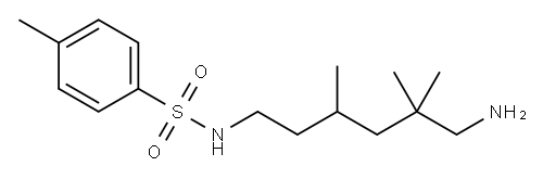 N-(6-amino-3,5,5-trimethylhexyl)-p-toluenesulphonamide Structure