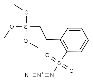 4-[2-(三甲氧基硅烷基)乙基]苯-1-磺酰基叠氮化合物, 68479-60-7, 结构式