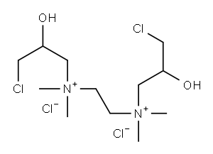 ethylenebis[(3-chloro-2-hydroxypropyl)dimethylammonium] dichloride Structure