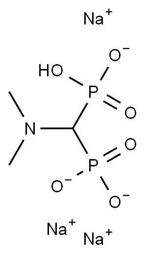 trisodium hydrogen [(dimethylamino)methylene]bisphosphonate, 68479-78-7, 结构式