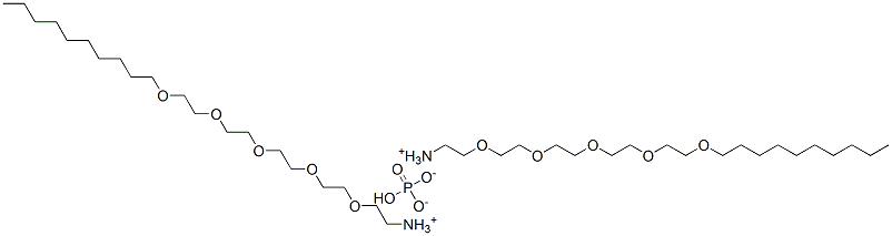 Phosphoric acid 3,6,9,12,15-pentaoxapentacosan-1-yldiammonium salt Structure