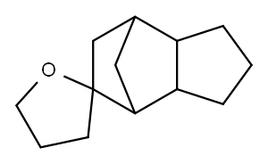 十氢化-螺[呋喃-2(3H),5'-[4.7]亚甲基-5H-茚 结构式