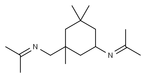 1,3,3-Trimethyl-N-(1-methylethylidene)-5-[(1-methylethylidene)amino]cyclohexanemethanamine 结构式