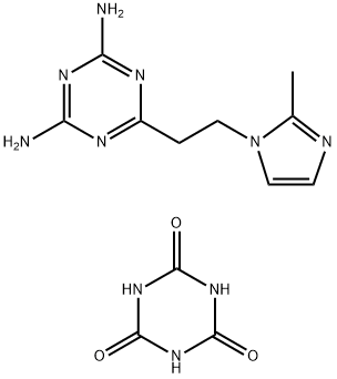 1,3,5-Triazine-2,4,6(1H,3H,5H)-trione, compd. with 6-2-(2-methyl-1H-imidazol-1-yl)ethyl-1,3,5-triazine-2,4-diamine (1:1)|1,3,5-三嗪-2,4,6(1H,3H,5H)-三酮的化合物