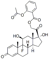 9-fluoro-11beta,17,21-trihydroxypregna-1,4-diene-3,20-dione 21-acetylsalicylate|