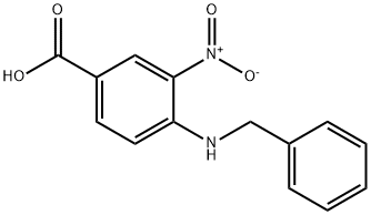 4-(苄氨基)-3-硝基苯甲酸, 68502-37-4, 结构式