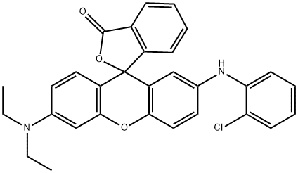 3-二乙氨基-7-(2-氯苯氨基)荧烷, 68506-98-9, 结构式