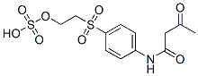 3-oxo-N-[4-[[2-(sulphooxy)ethyl]sulphonyl]phenyl]butyramide 结构式