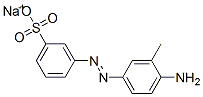 sodium m-[(4-amino-m-tolyl)azo]benzenesulphonate Structure