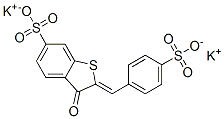 dipotassium 2,3-dihydro-3-oxo-2-[(4-sulphonatophenyl)methylene]benzo[b]thiophene-6-sulphonate|