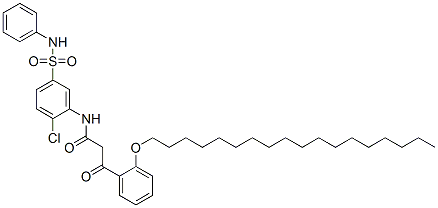 N-[5-(anilinosulphonyl)-2-chlorophenyl]-3-[o-(octadecyloxy)phenyl]-3-oxopropionamide|