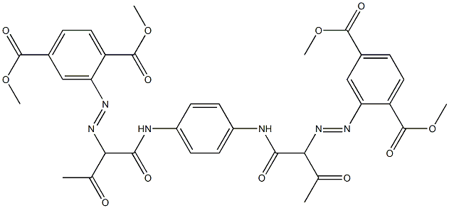 tetramethyl 2,2'-[1,4-phenylenebis[imino(1-acetyl-2-oxoethane-1,2-diyl)azo]]bisterephthalate|颜料黄 155