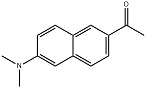 1-(6-二甲胺基萘-2-基)乙酮, 68520-00-3, 结构式