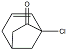 Bicyclo[3.2.1]oct-3-en-6-one,  5-chloro-,  (-)- Structure