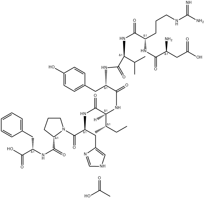 Angiotensin II human acetate Structure