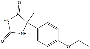 5-(p-ethoxyphenyl)-5-methyl-hydantoi Structure
