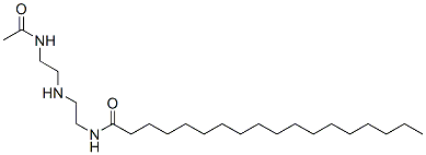 N-[2-[[2-(Acetylamino)ethyl]amino]ethyl]octadecanamide 结构式