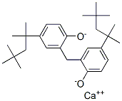 calcium 2,2'-methylenebis[4-(1,1,3,3-tetramethylbutyl)phenolate] 结构式