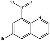 6-溴-8-硝基喹啉 结构式