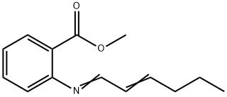 methyl 2-(2-hexenylideneamino)benzoate 结构式