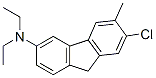 7-chloro-N,N-diethyl-6-methyl-9H-fluoren-3-amine 结构式