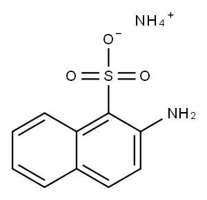 ammonium 2-aminonaphthalene-1-sulphonate 结构式