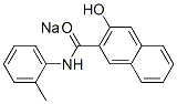 sodium 3-hydroxy-N-(o-tolyl)naphthalene-2-carboxamidate 结构式