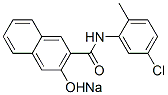 sodium N-(5-chloro-2-methylphenyl)-3-hydroxynaphthalene-2-carboxamidate 结构式