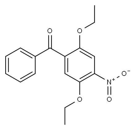 (2,5-diethoxy-4-nitrophenyl) phenyl ketone 结构式