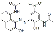 N-[3-[[8-(acetylamino)-2-hydroxy-1-naphthyl]azo]-2-hydroxy-5-nitrophenyl]acetamide 结构式