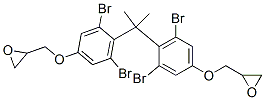 2,2'-[(1-methylethylidene)bis[(3,5-dibromo-4,1-phenylene)oxymethylene]]bisoxirane 结构式