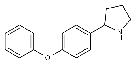 2-(4-苯氧苯基)-吡咯烷 结构式