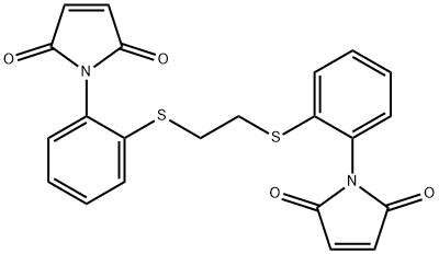 1,2-Ethylenebis((2-maleimidophenyl)thio ether) Structure