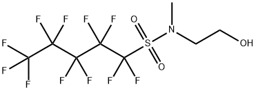 1,1,2,2,3,3,4,4,5,5,5-undecafluoro-N-(2-hydroxyethyl)-N-methylpentane-1-sulphonamide 结构式