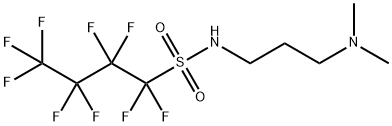 N-[3-(二甲基氨基)丙基]-1,1,2,2,3,3,4,4,4-九氟代-1-丁烷磺酰胺 结构式