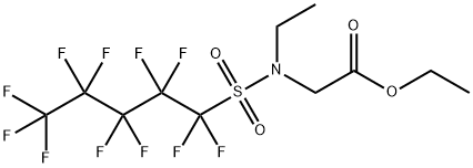 ethyl N-ethyl-N-[(undecafluoropentyl)sulphonyl]glycinate Structure