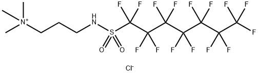 trimethyl-3-[[(pentadecafluoroheptyl)sulphonyl]amino]propylammonium chloride 结构式