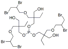 Phosphorous acid tris[2-ethyl-2-[(2,3-dibromopropoxy)methyl]-3-hydroxypropyl] ester Structure
