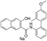 sodium 3-hydroxy-N-[4-methoxy-o-tolylphenyl]naphthalene-2-carboxamidate Structure