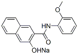 sodium N-(o-anisyl)-3-hydroxynaphthalene-2-carboxamidate Structure
