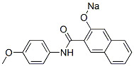N-(p-Methoxyphenyl)-3-sodiooxy-2-naphthalenecarboxamide Structure