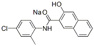 sodium N-(4-chloro-2-methylphenyl)-3-hydroxynaphthalene-2-carboxamidate 结构式