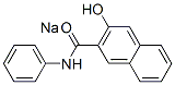 sodium 3-hydroxy-N-phenylnaphthalene-2-carboxamidate Structure