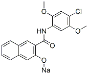 N-(4-Chloro-2,5-dimethoxyphenyl)-3-sodiooxy-2-naphthalenecarboxamide Structure