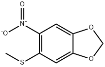 5-(甲巯基)-6-硝基苯并[D][1,3]1,3-二氧杂环戊烯, 68560-11-2, 结构式