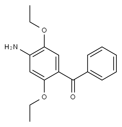 (4-amino-2,5-diethoxyphenyl) phenyl ketone 结构式